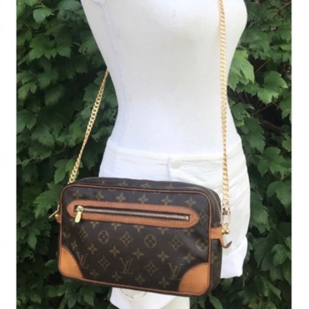 Louis Vuitton Monogram Canvas Marly Dragonne GM Wristlet Clutch/ Cosmetic Bag